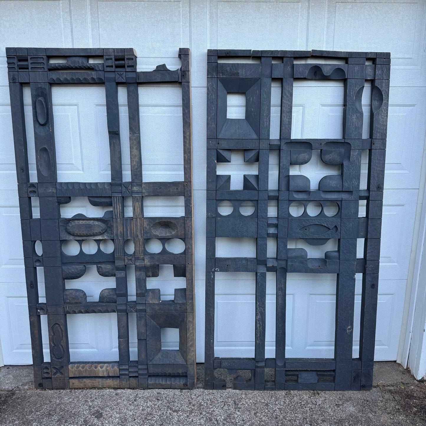 Leroy Setziol Painted Yellow Cedar Panels