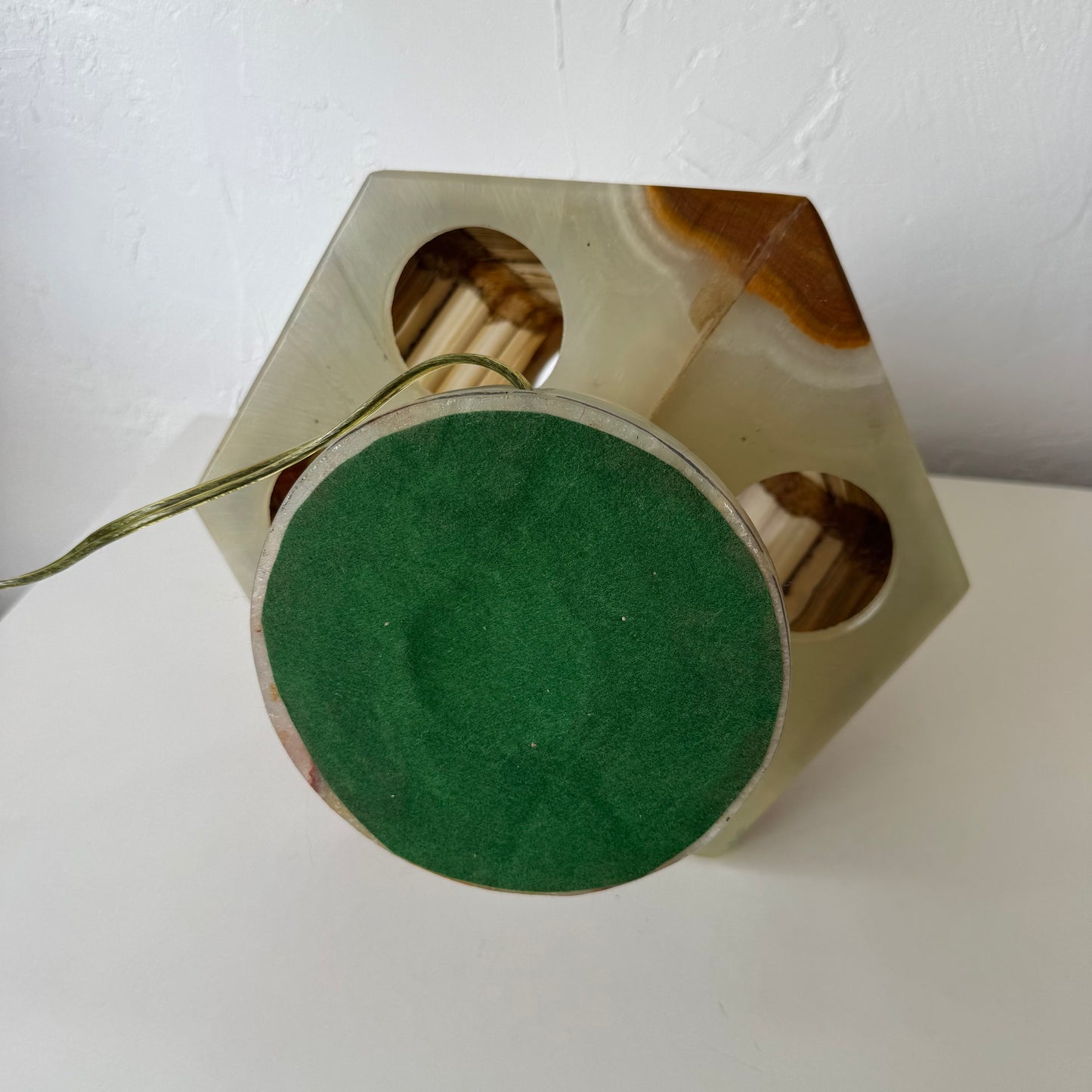 Vintage Onyx Table Lamp