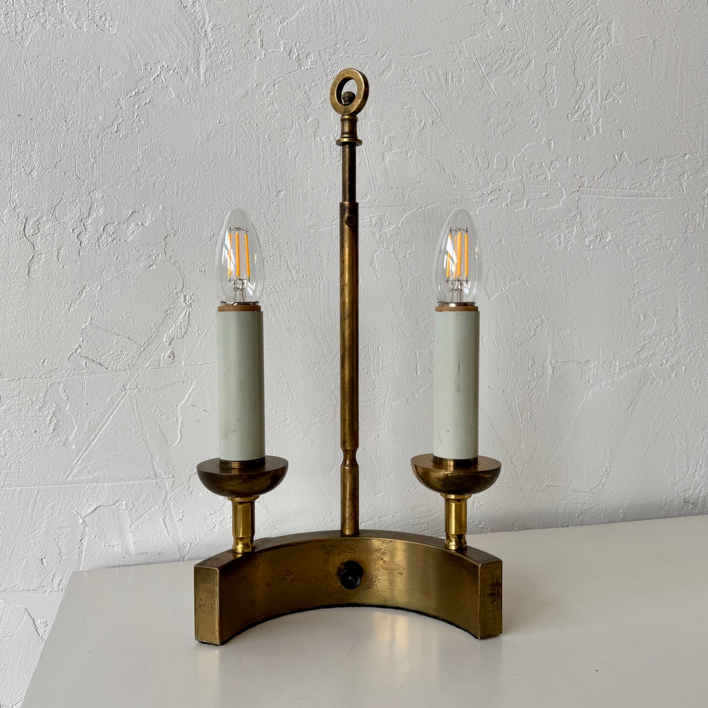 1940/50s Solid Brass Table Lamp