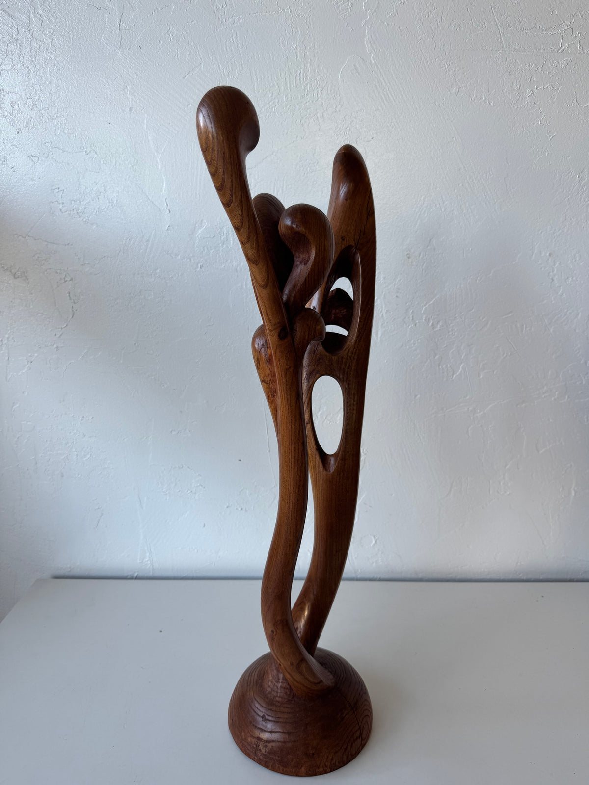 Vernon Albert Organic Abstract White Ash Sculpture
