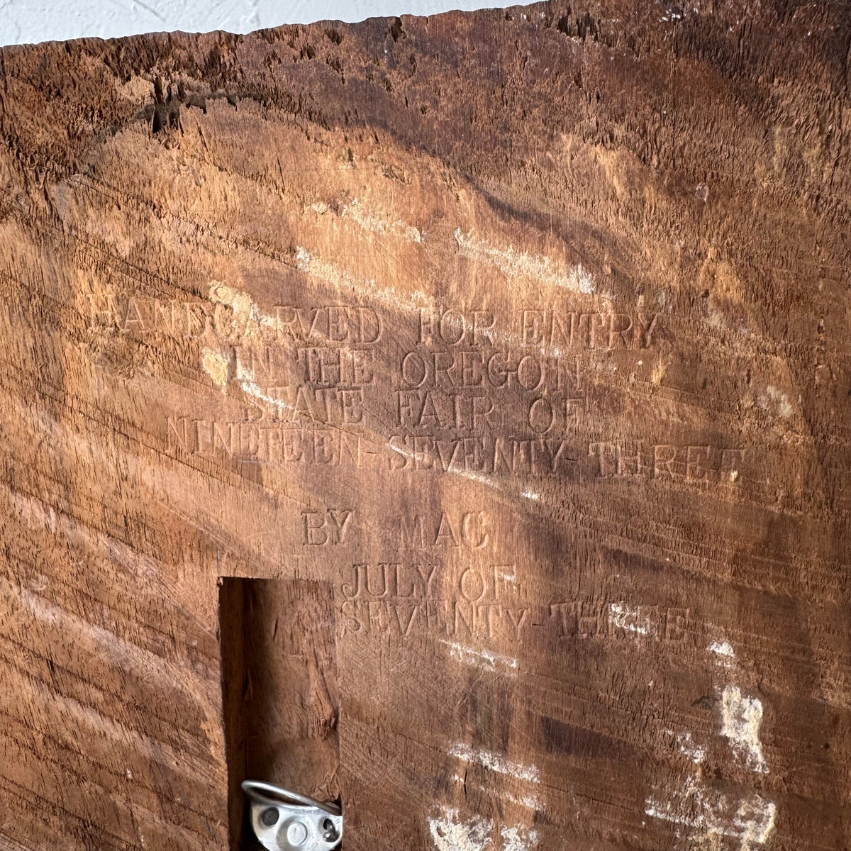 Hand Carved Cat + Kitten Wall Sculpture