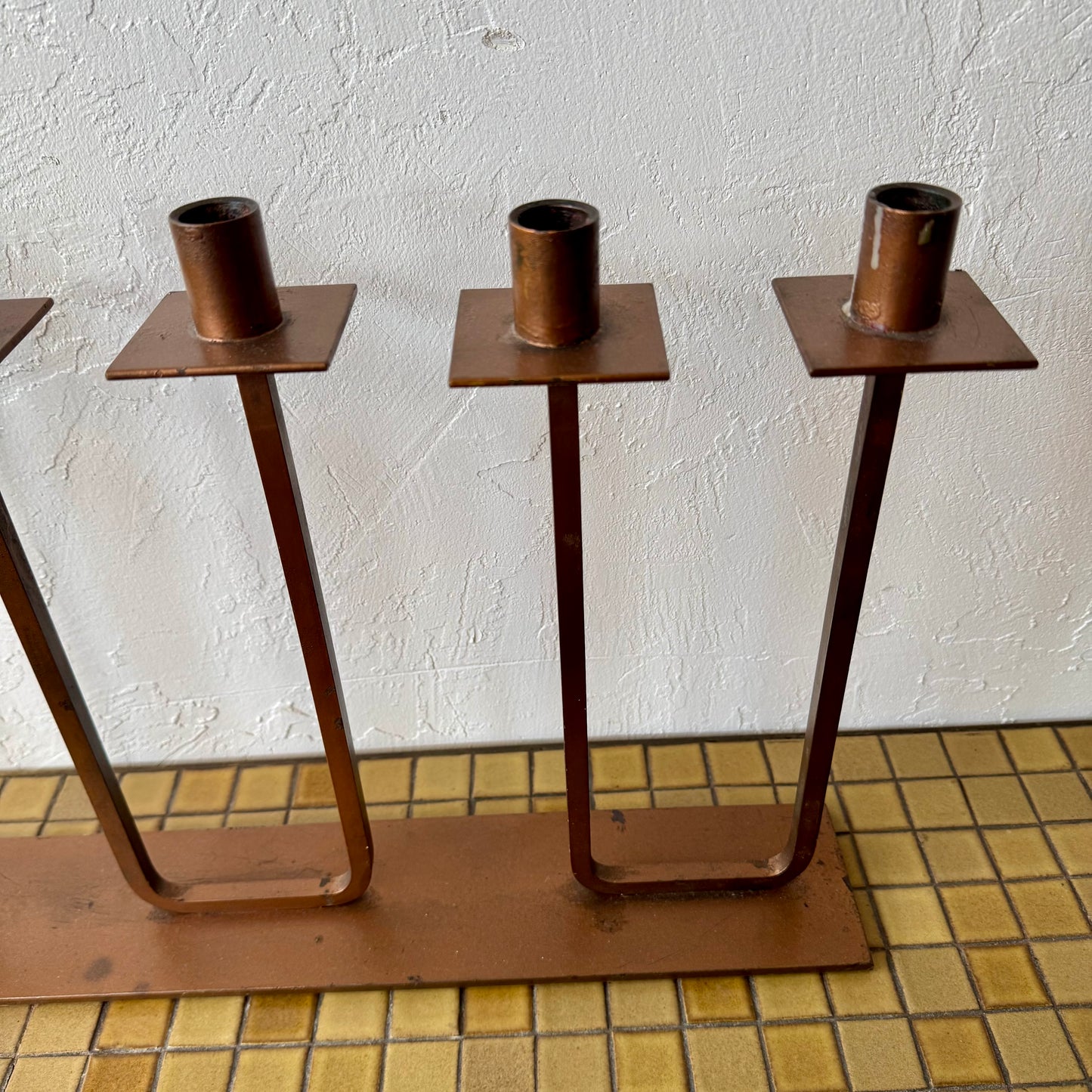 Van Keppel Green Copper finish Candelabra, 1950’s