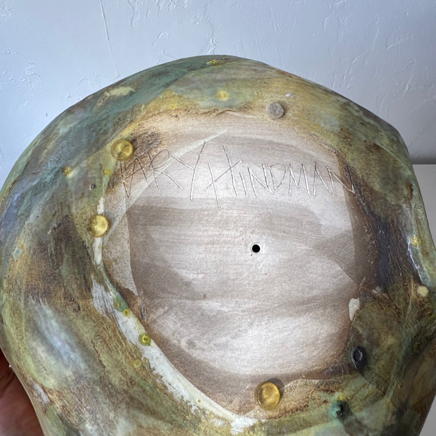 Mary Hindman Ceramic Sculptural Bowl