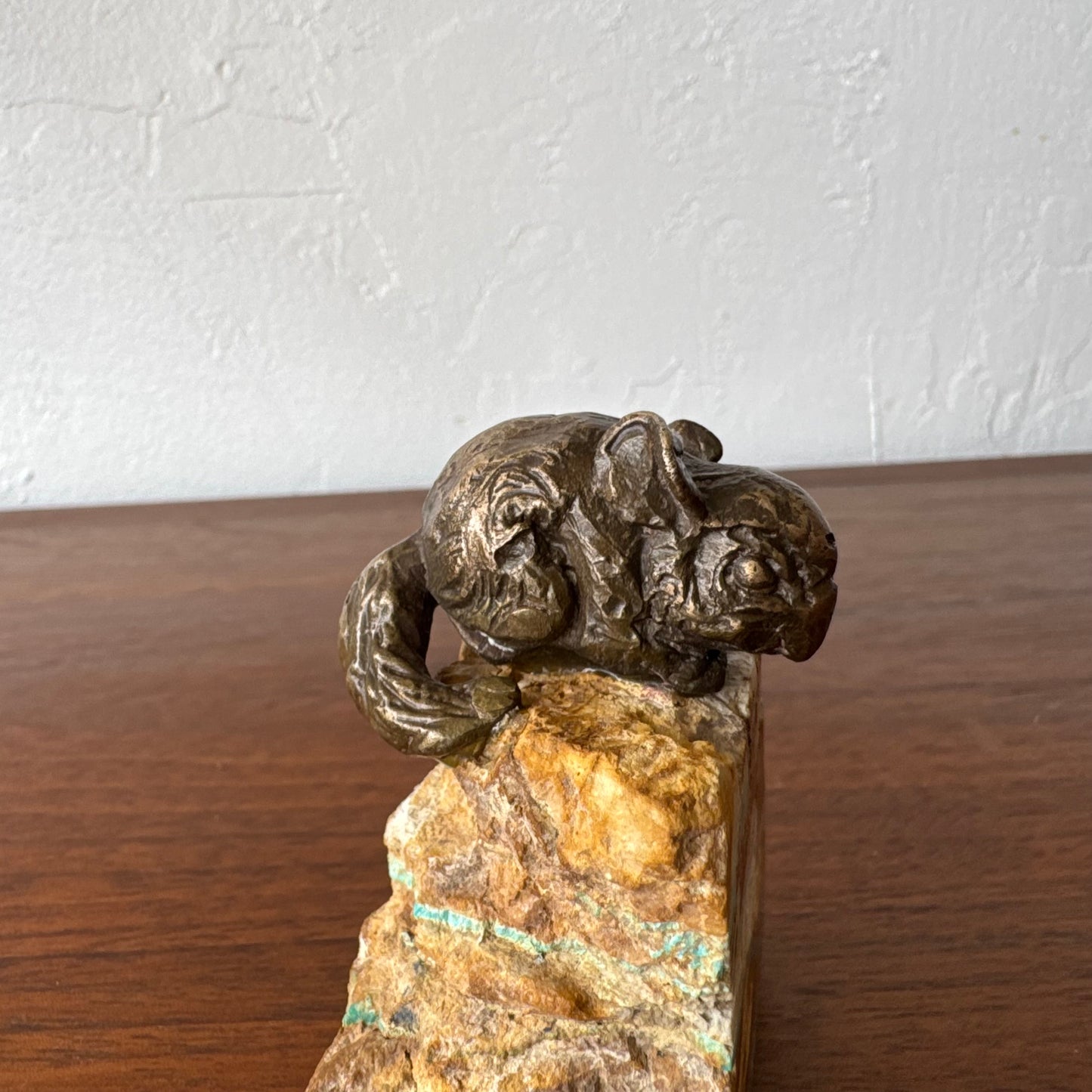 Susan Opie Figurative Chinchilla Bronze Sculpture