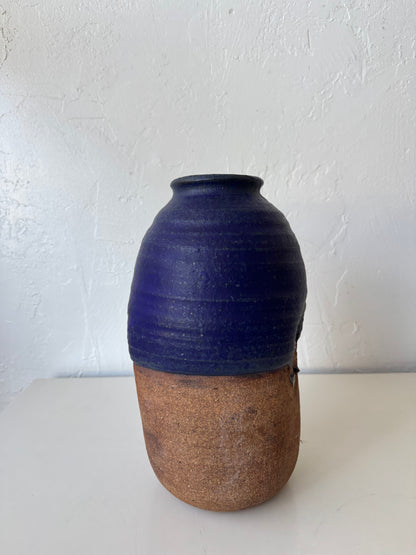 Michael Cohen Studio Pottery Cobalt Glaze Vase