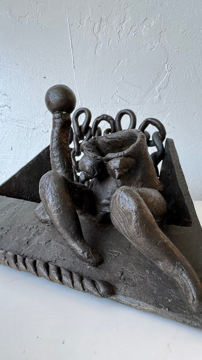 Susan Opie Abstract Bronze Sculpture, 1960’s