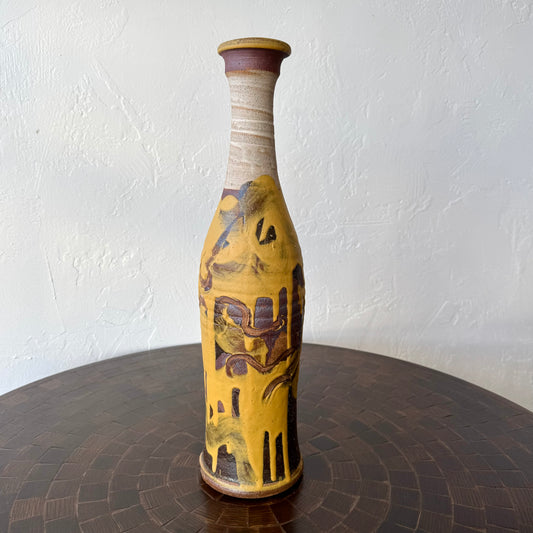 Marcus Villagran California Studio Pottery Bottle Vase