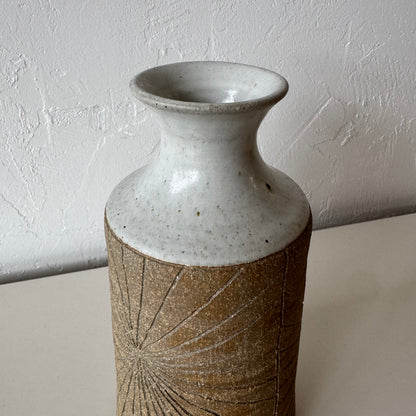 Incised Studio Pottery Vase