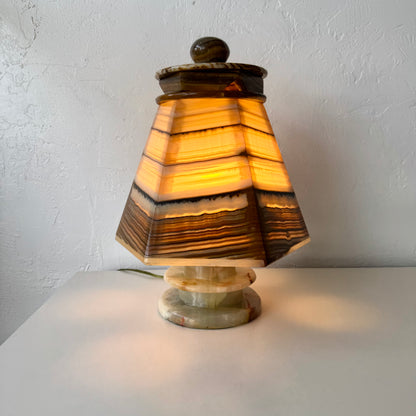 Vintage Onyx Table Lamp
