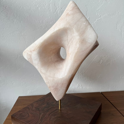 Abstract Pink Marble Sculpture, 1970’s