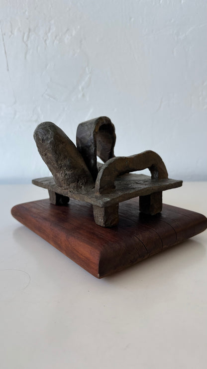 Susan Opie Abstract Bronze Sculpture, 1960’s