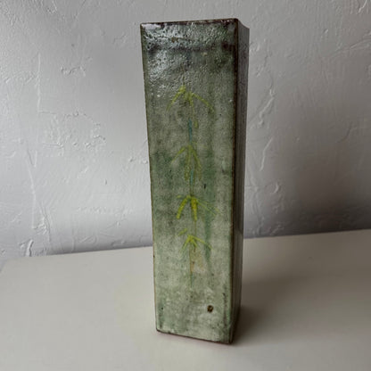 Japanese Studio Pottery Square Vase