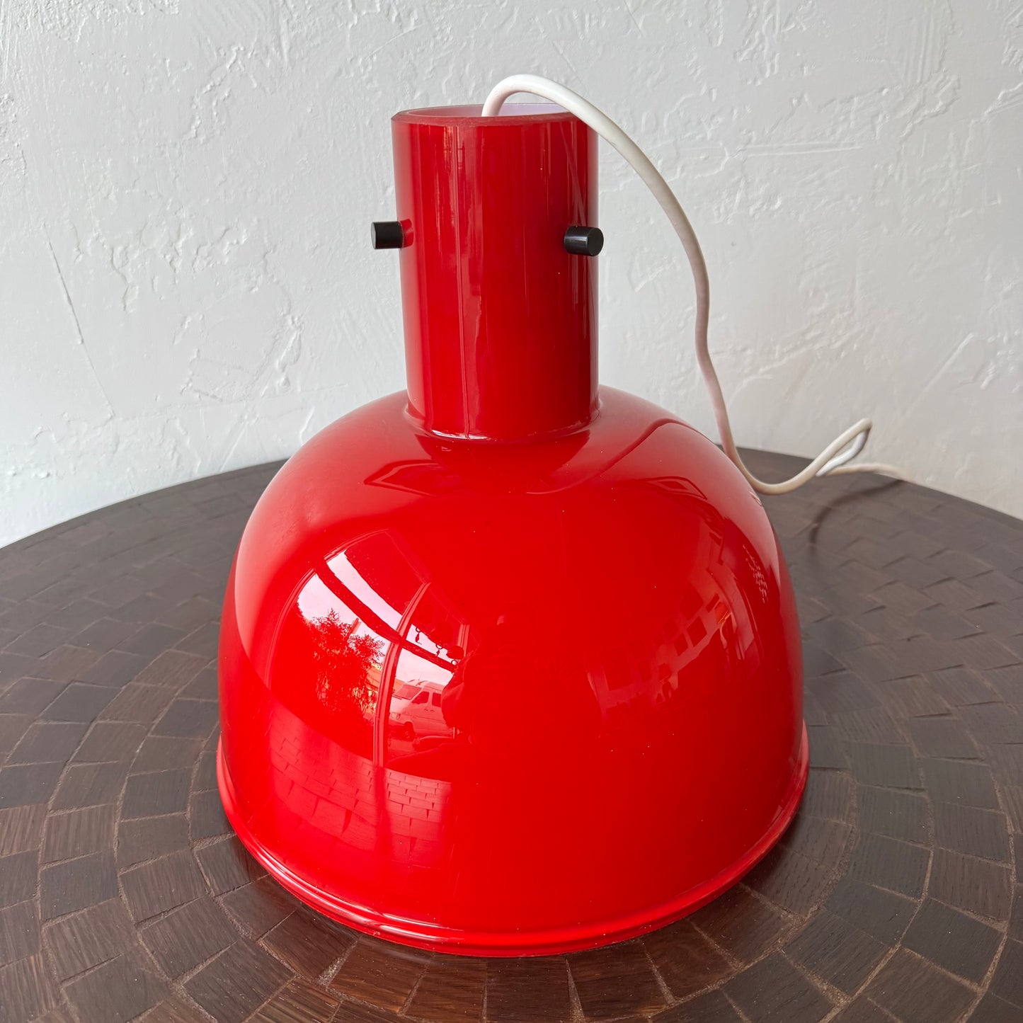 Limburg Red Milk Glass Light Fixture