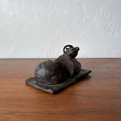 Susan Opie Self Portrait Bronze Sculpture