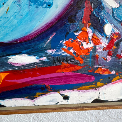 Alan Munro Abstract Acrylic Painting