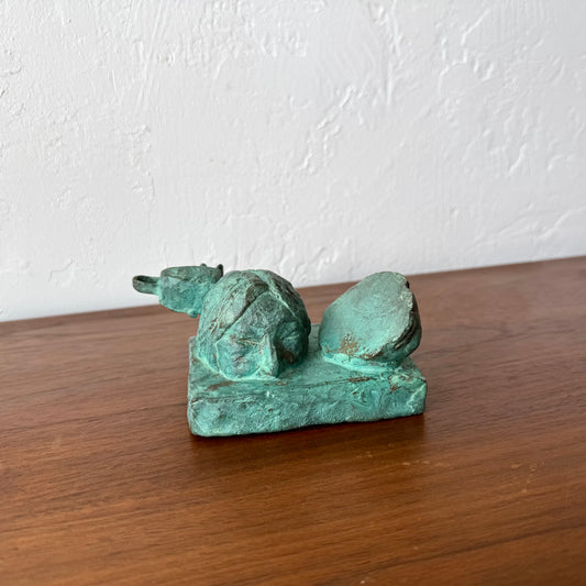 Susan Opie Self Portrait Bronze Sculpture