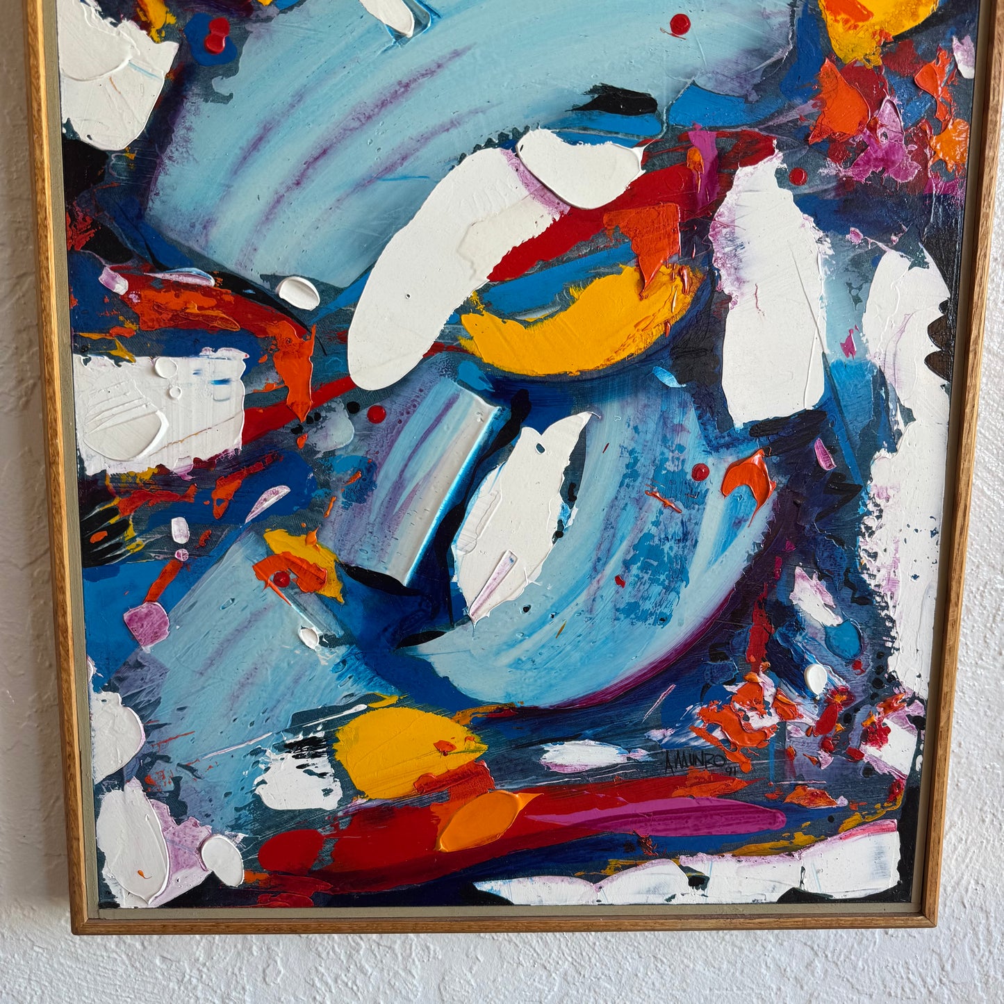 Alan Munro Abstract Acrylic Painting
