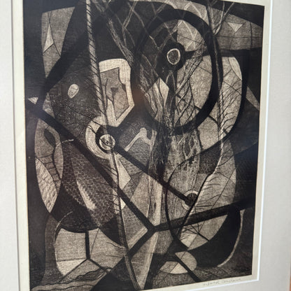 Gordon Gilkey Abstract Block Print