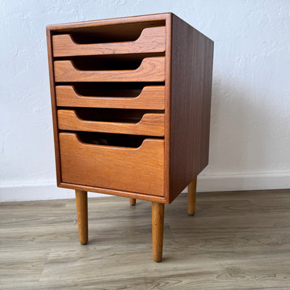 Torben Strandgaard for Falster Teak + Oak Filing Cabinet