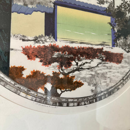 Jon Jay Cruson Landscape Stone Lithograph Print