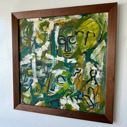 Figurative Abstract Oil, 1954