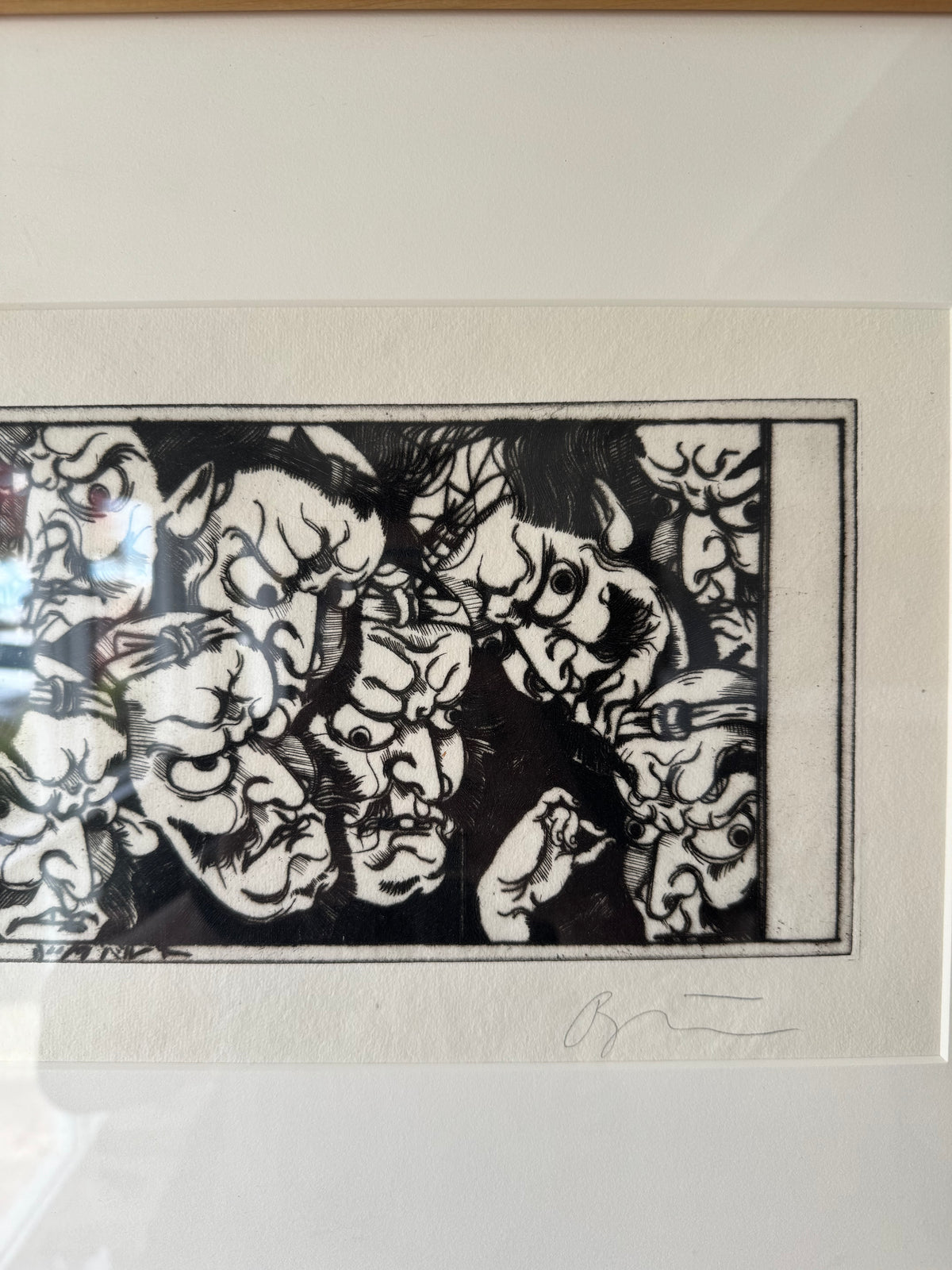 Rick Bartow Japanese Oni Etching Print