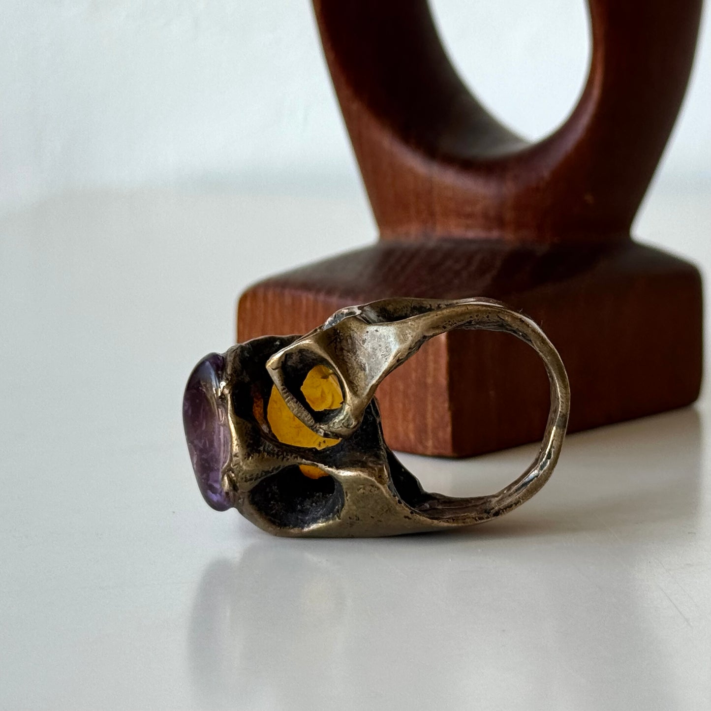 Max Nixon Bronze Amethyst Ring