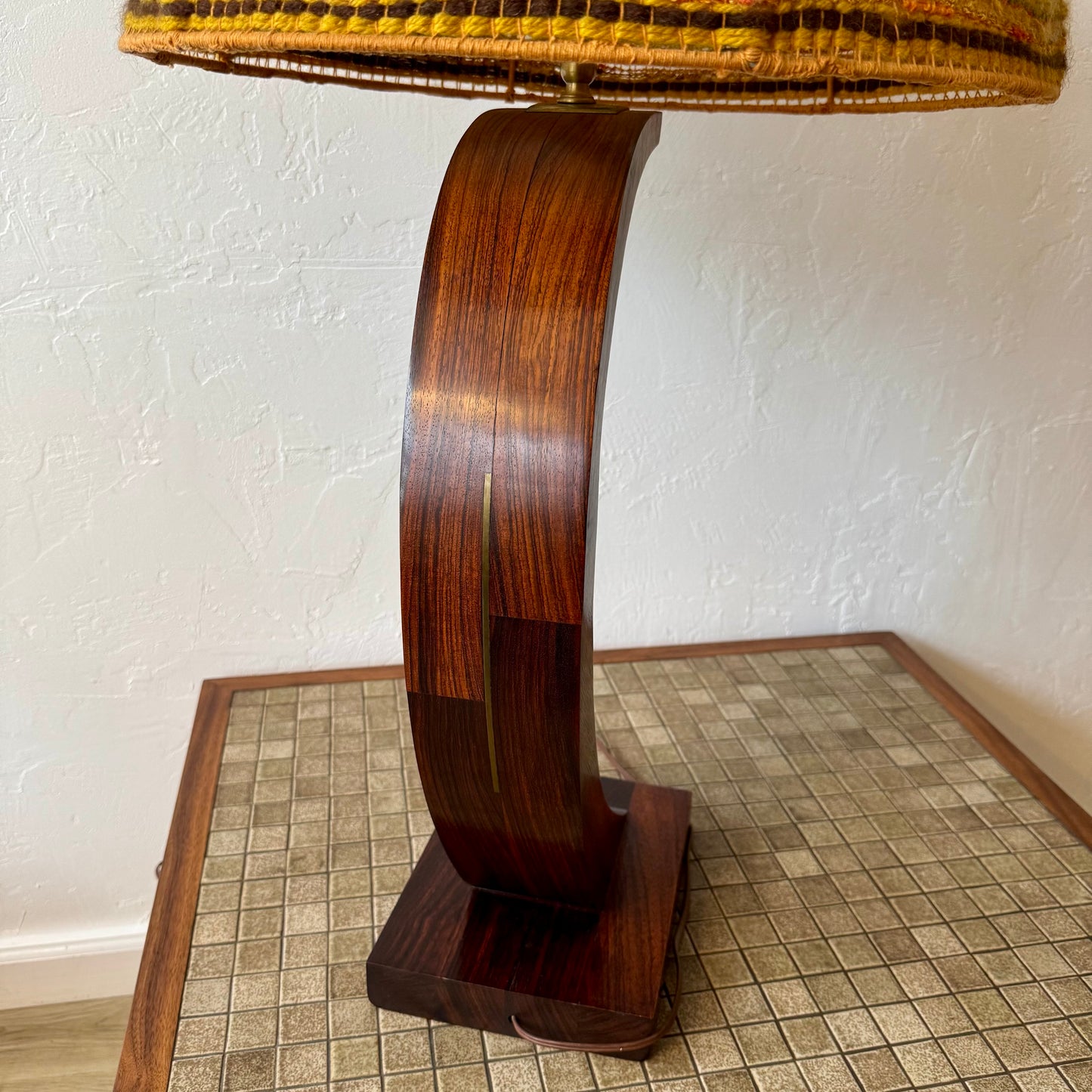 Studio Craft Rosewood Table Lamp, 1950’s