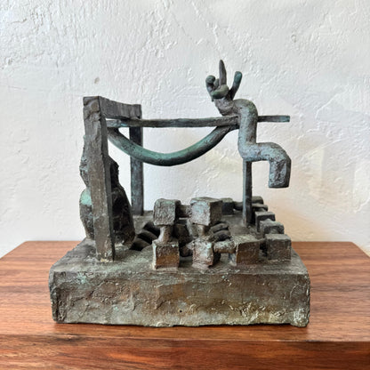 Susan Opie Abstract Bronze Sculpture, 1960’s