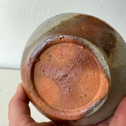 Hiroshi Ogawa Woodfired Lidded Pottery Vessel