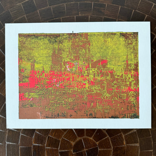 Bennet Norbo Cityscape Monoprint