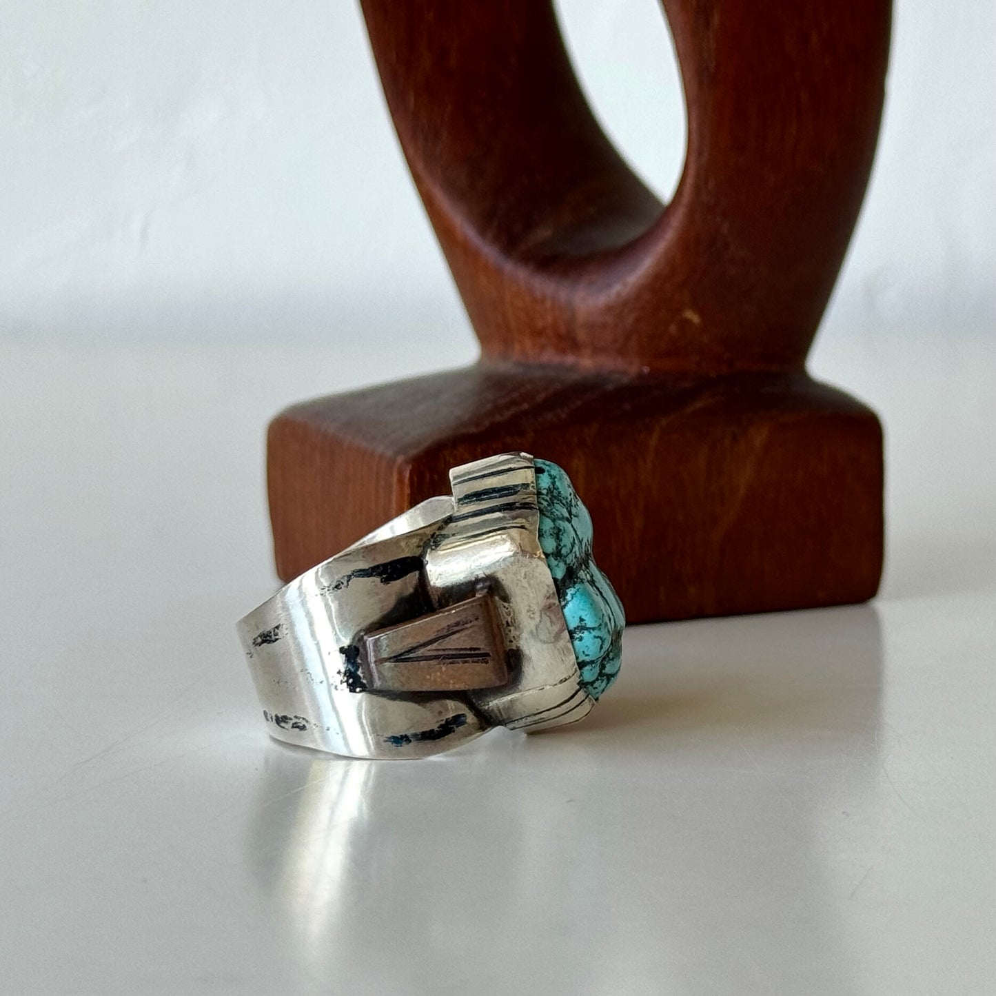 Max Nixon Silver + Turquoise Ring