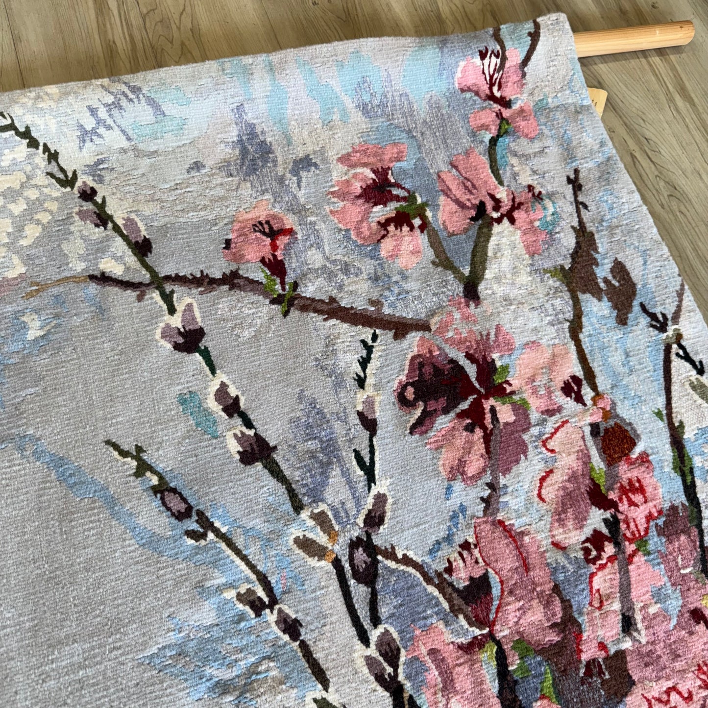 Vintage Wool Floral Tapestry, 1970’s