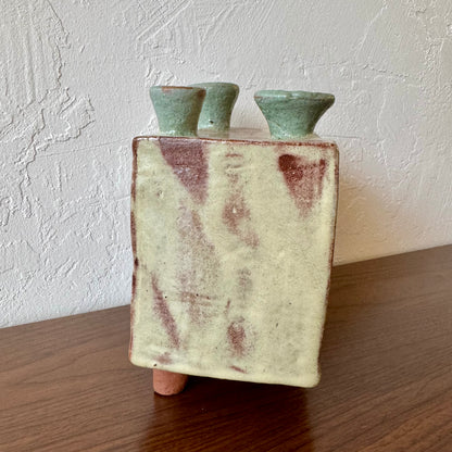 Studio Pottery Multi Spout Ceramic Vase