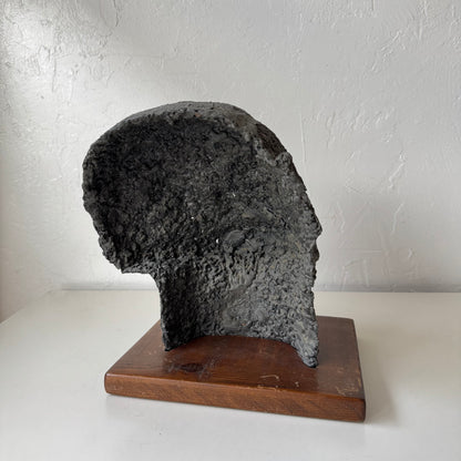Figurative Bearded Man Metal Sculpture