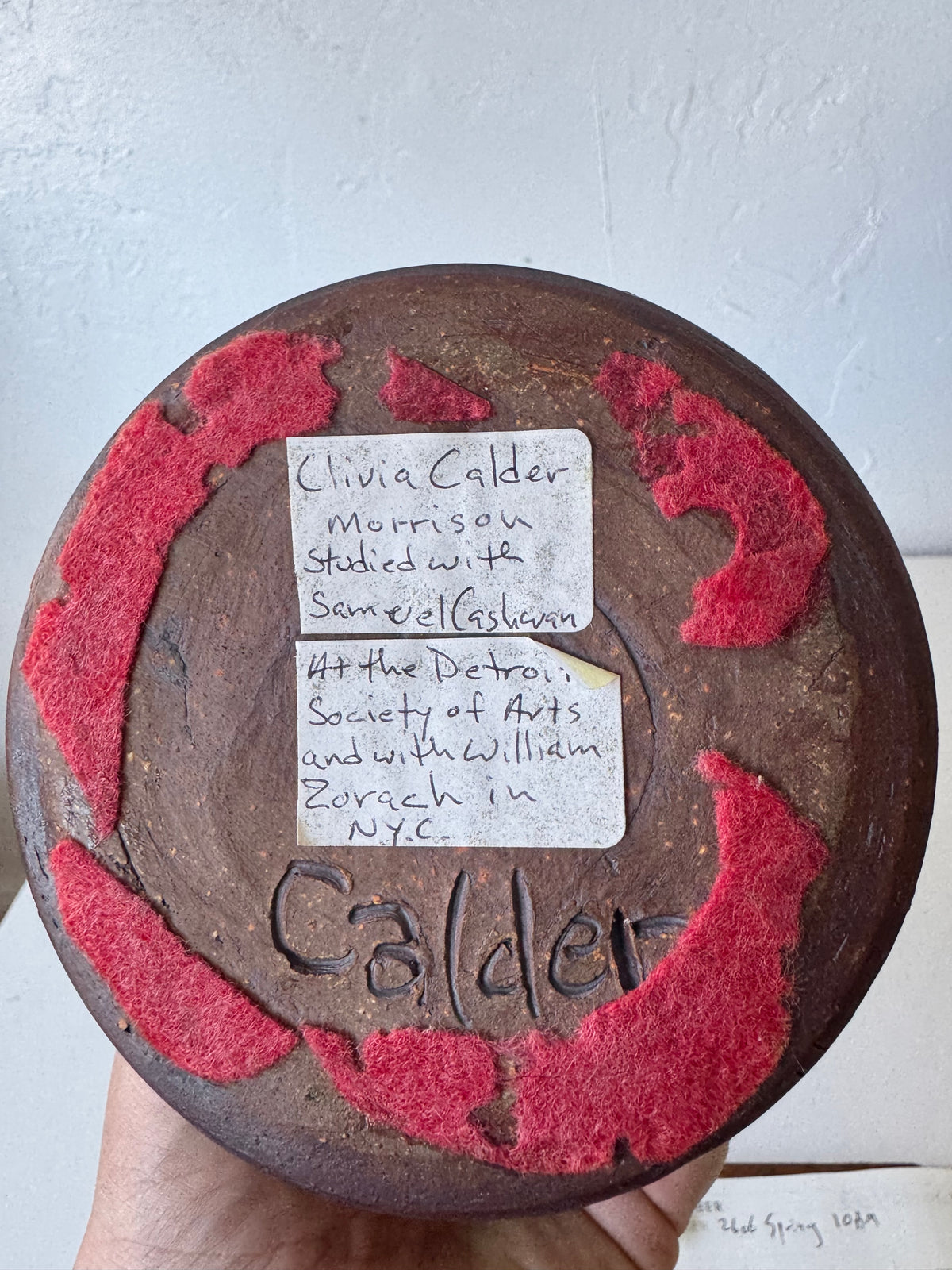 Clivia Calder Ceramic Studio Pottery Vase