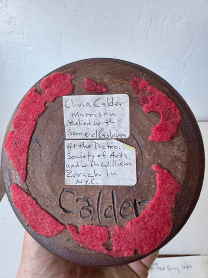 Clivia Calder Ceramic Studio Pottery Vase