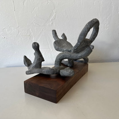 Susan Opie Abstract Lead Sculpture, 1960’s