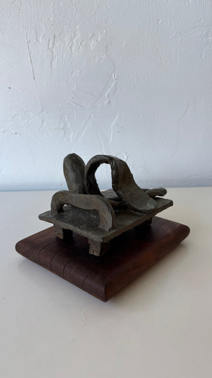 Susan Opie Abstract Bronze Sculpture, 1960’s