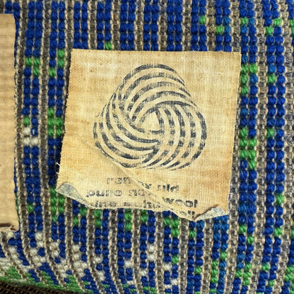 Unika-Vaev 1960’s Abstract Blue Wool Area Rug