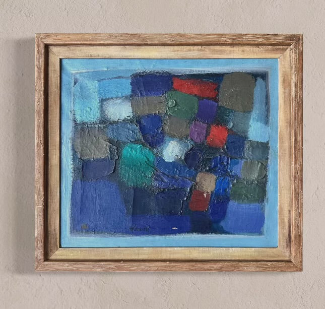 Louis Hafermehl Abstract Oil Painting - 1960’s