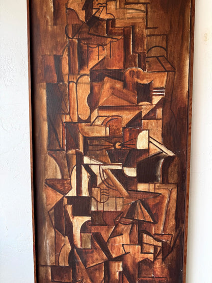 Robert Gilmore Cubist Abstract Oil Painting