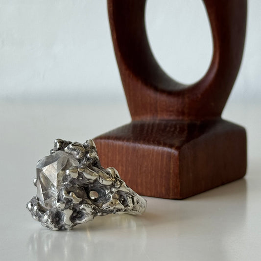 Max Nixon Silver + Herkimer Diamond Ring