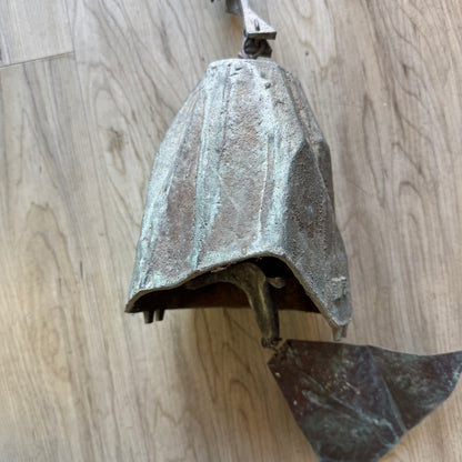 Large Paolo Soleri Abstract Bronze Bell