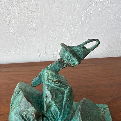 Susan Opie Self Portrait Bronze Sculpture