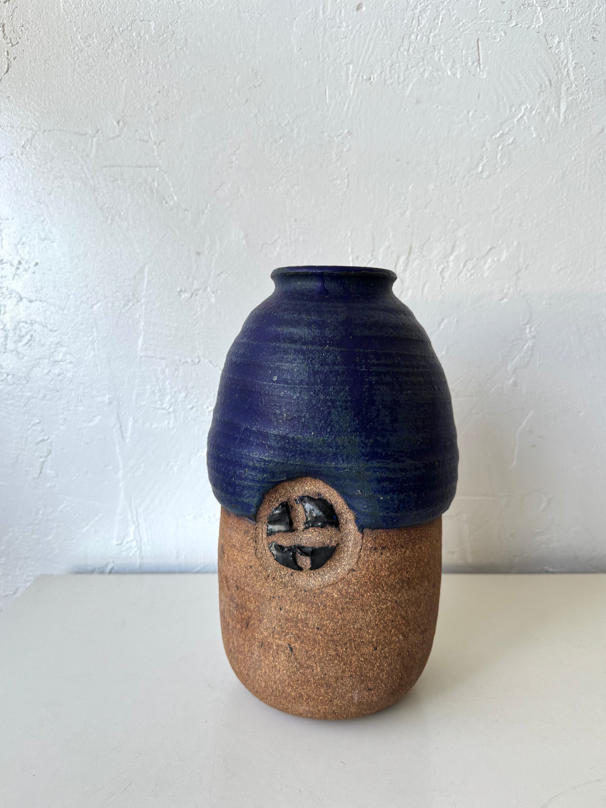 Michael Cohen Studio Pottery Cobalt Glaze Vase