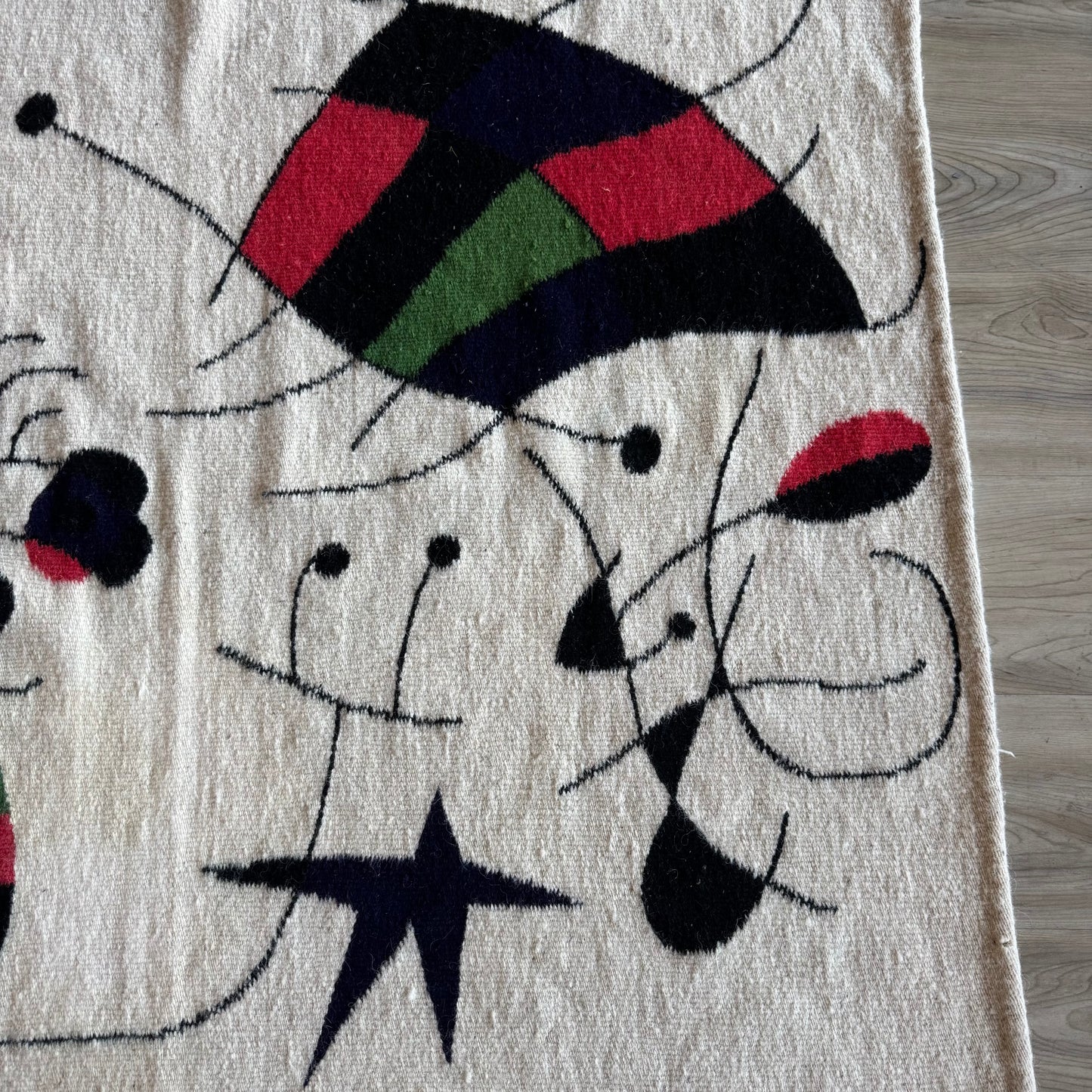 Vintage 1960’s Joan Miro style Wall Tapestry