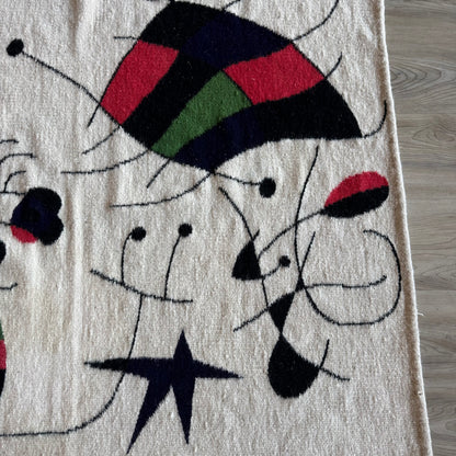 Vintage 1960’s Joan Miro style Wall Tapestry