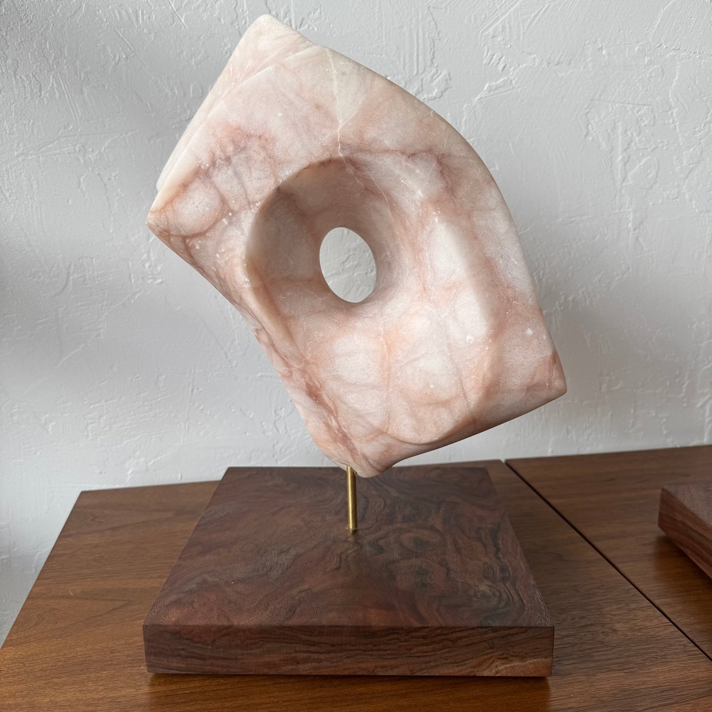 Abstract Pink Marble Sculpture, 1970’s