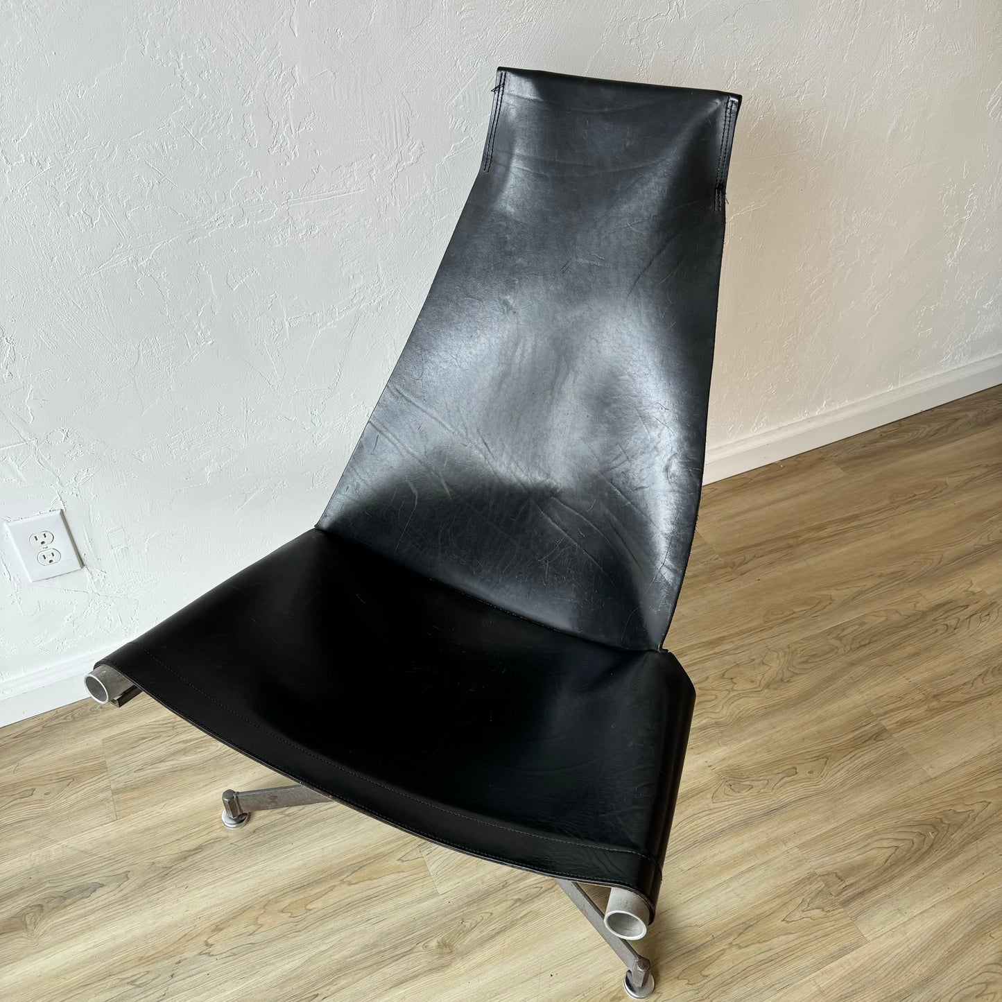 Max Gottschalk Saddle Leather Sling Lounge Chair